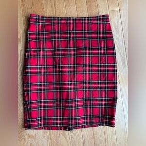 J. Crew Tartan Plaid Pencil Skirt